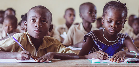 Kids learning to write
